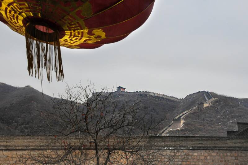 Chinesische Mauer / raufgestiefelt bis zum Wachposten