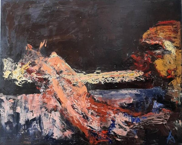 POPS IN OLYMPIA - Tableau Huile -80 x 90 ref 27