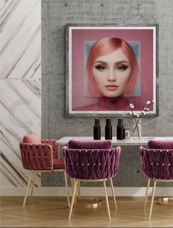 pink woman
