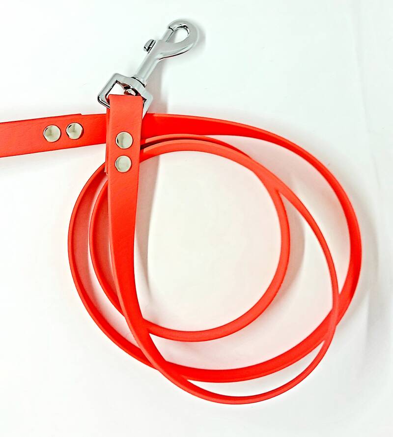 standaard 1,5 meter lijn in 19 mm koraal met zilveren fournituren