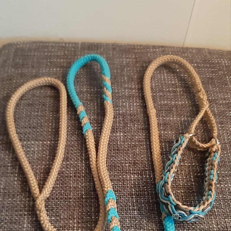 Agilitylijn 8 mm gevuld met paracord halsgedeelte