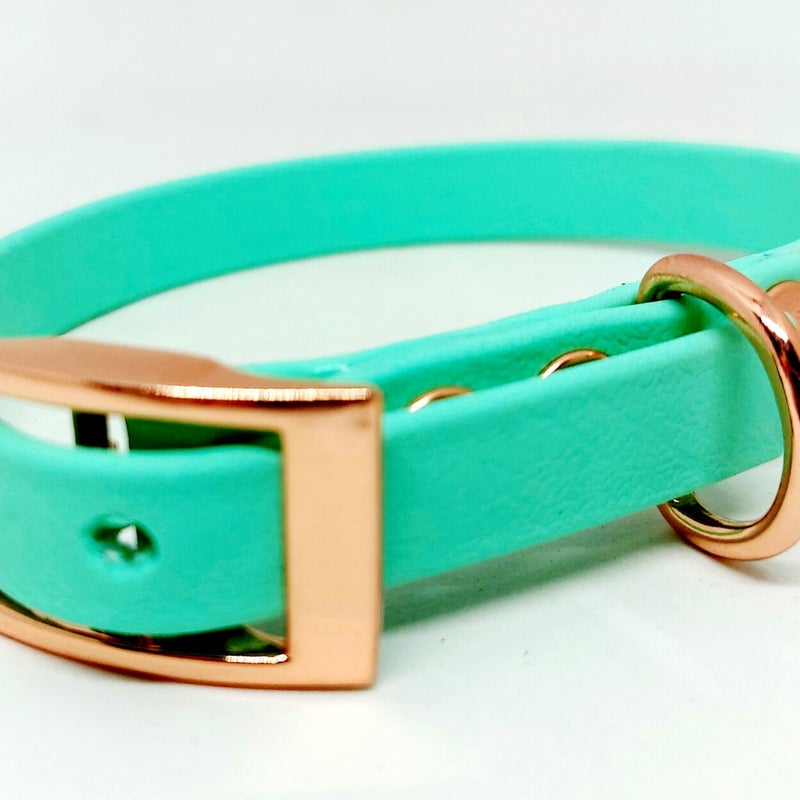 12 mm caribean groen en rosé gouden fournituren