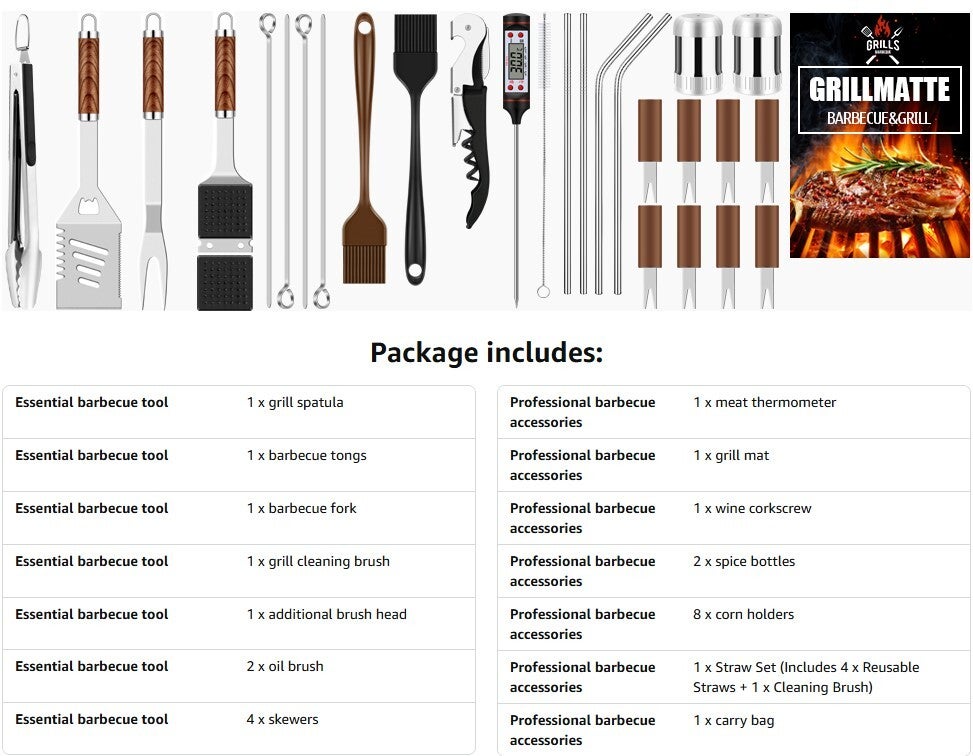 BBQ accessory set at Trithea Villa