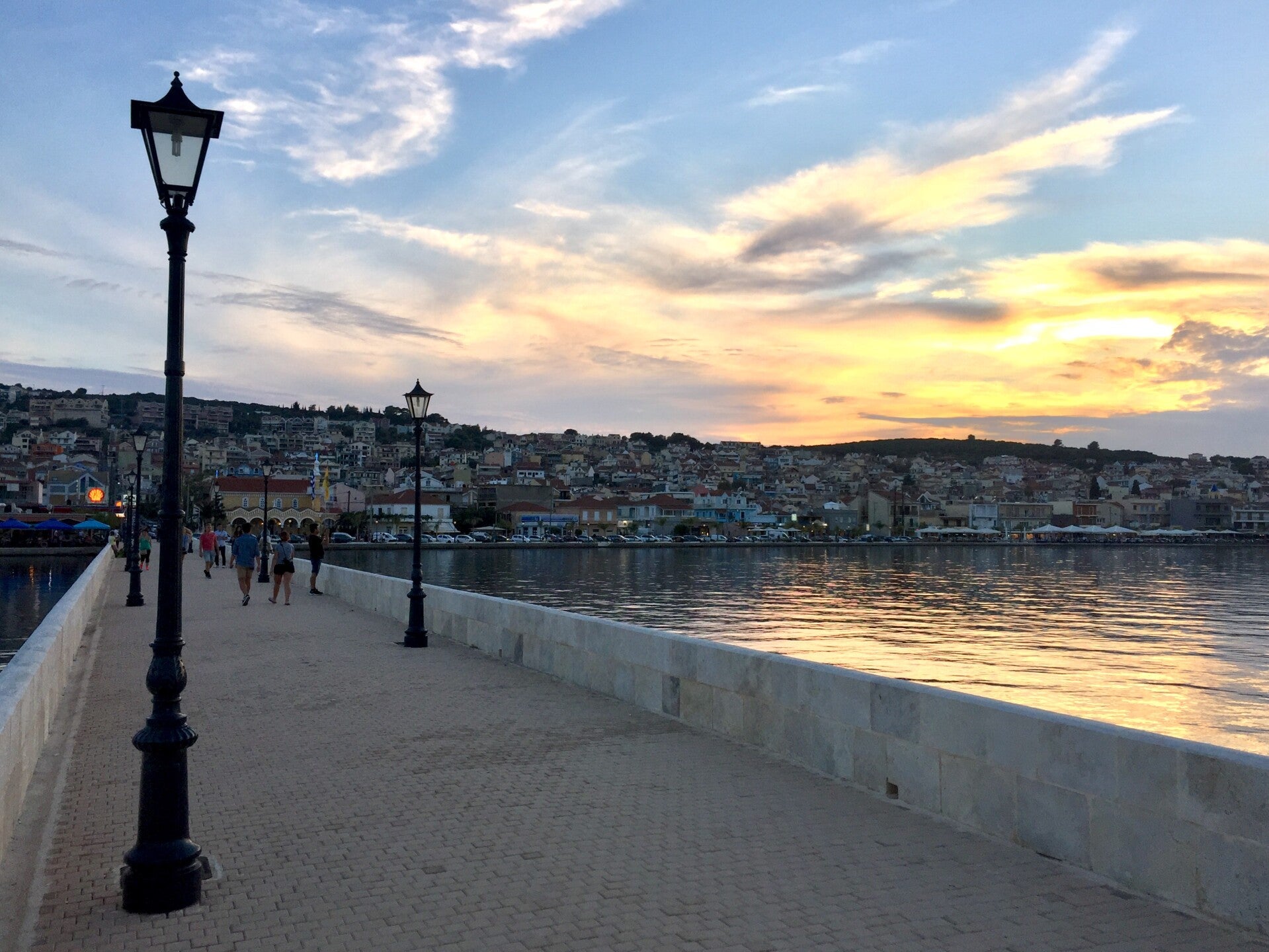 De Bosset Bridge in Argostoli, Kefalonia