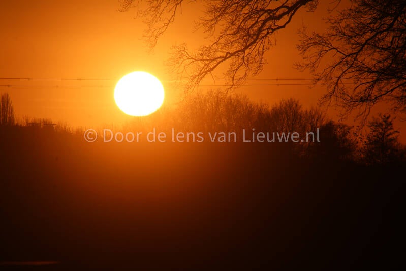 warme zonsondergang