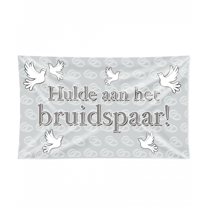 Bruidspaar XXL gevelvlag