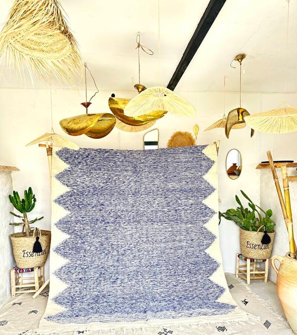 TAPIS ZANAFI BLEU CLAIR