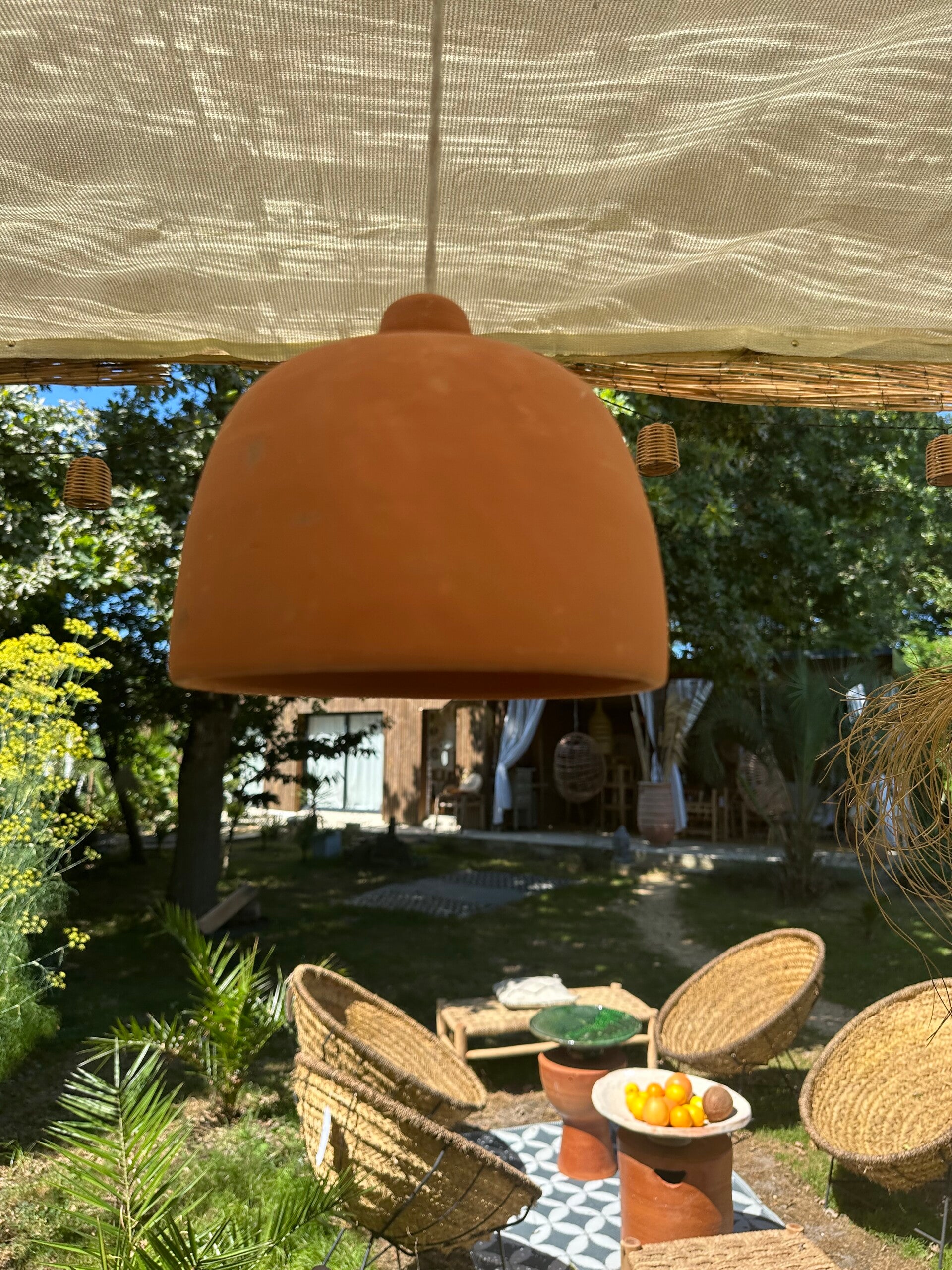 LUSTRE EN TERRE CUITE