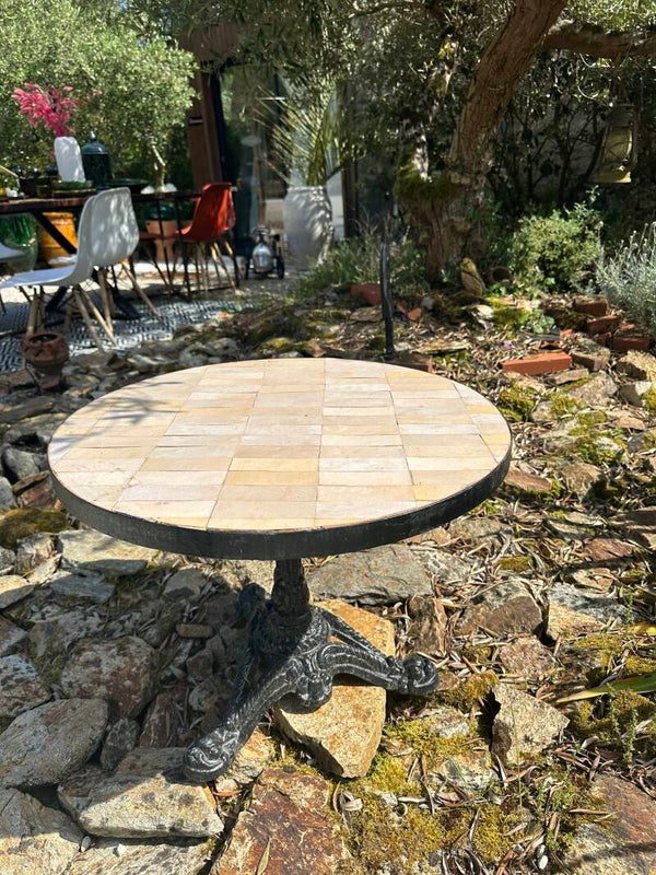 TABLE EN ZELLIGE BEIGE