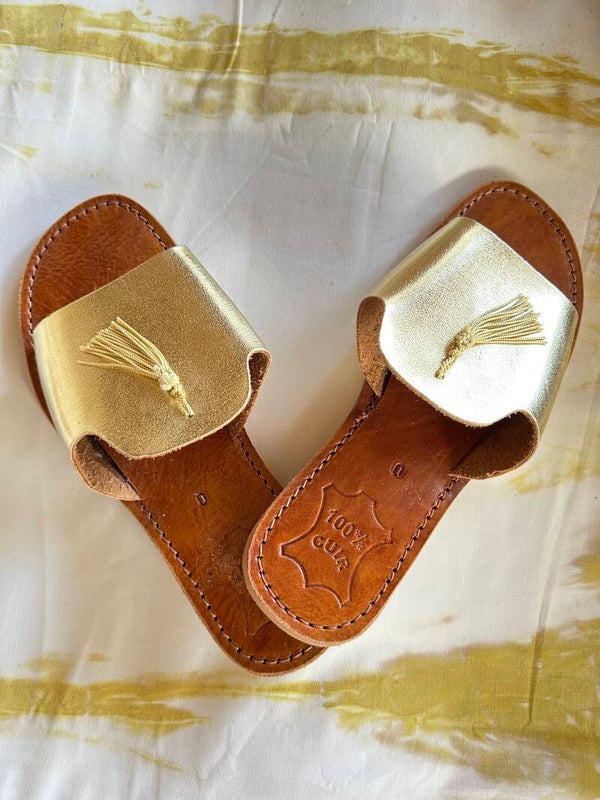 SANDALES DORÉES