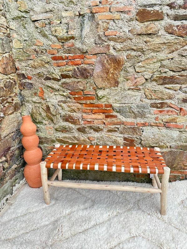 BANC EN CUIR