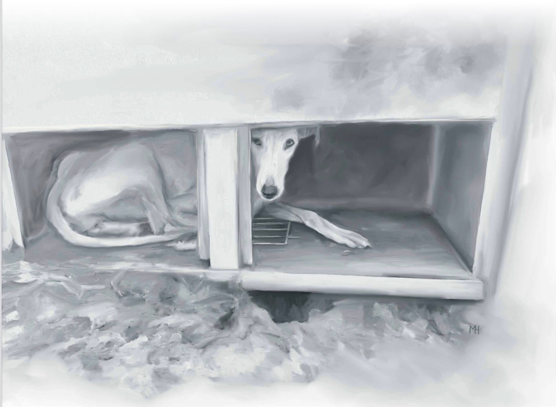 Tekening Boekimpressie To the moon and back Viva la Vida Foundation 