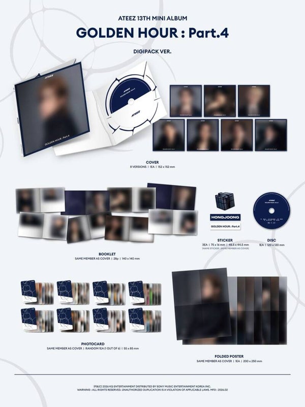 Ateez Golden Hour Part.4 Digipack vers