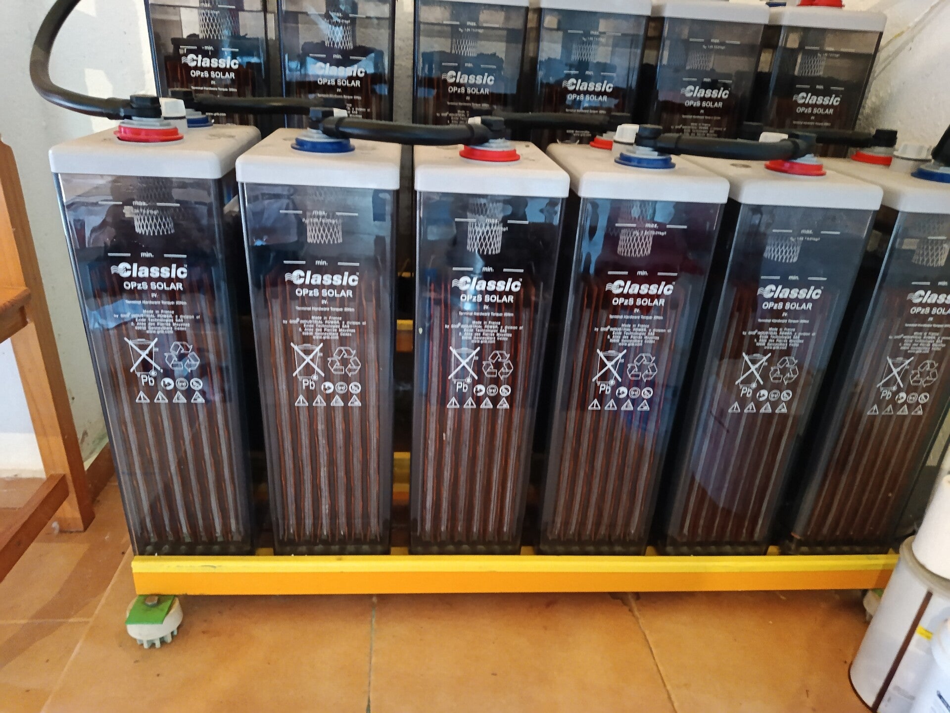 Bancada de Baterías Estacionarias Classic OPzS SOLAR 660 Ah 2V