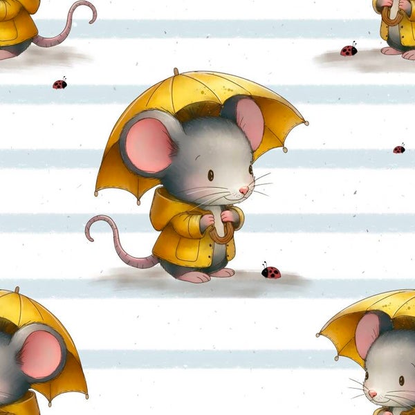 Maus im Regen