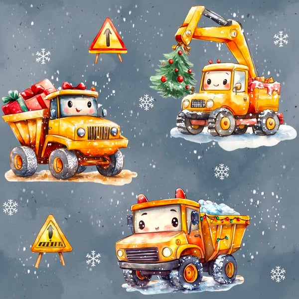 Baufahrzeuge Weihnachten