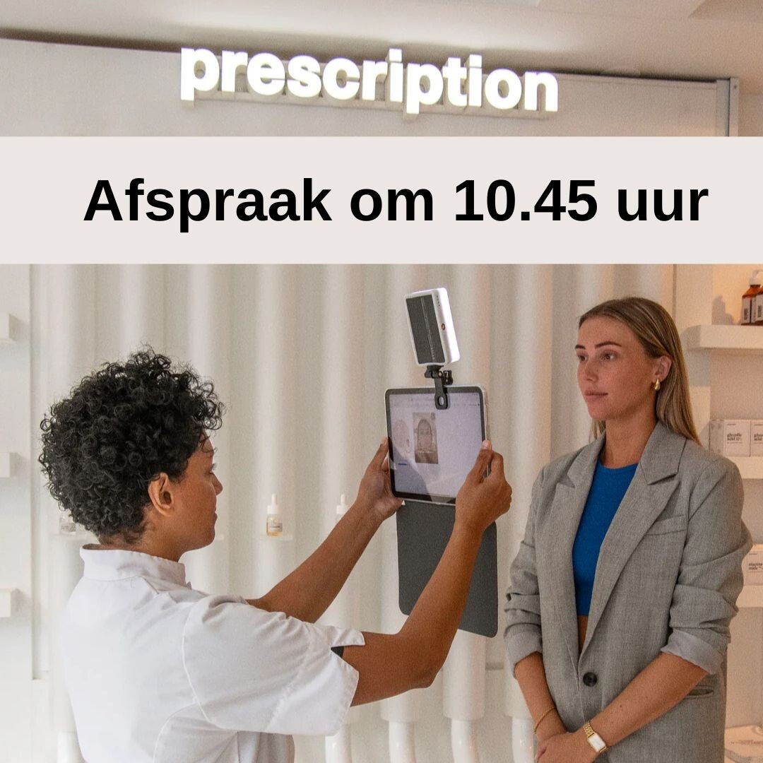 Afspraak "behandeling en skin scan PRO Prescription"