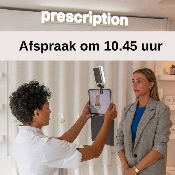 Afspraak "behandeling en skin scan PRO Prescription"