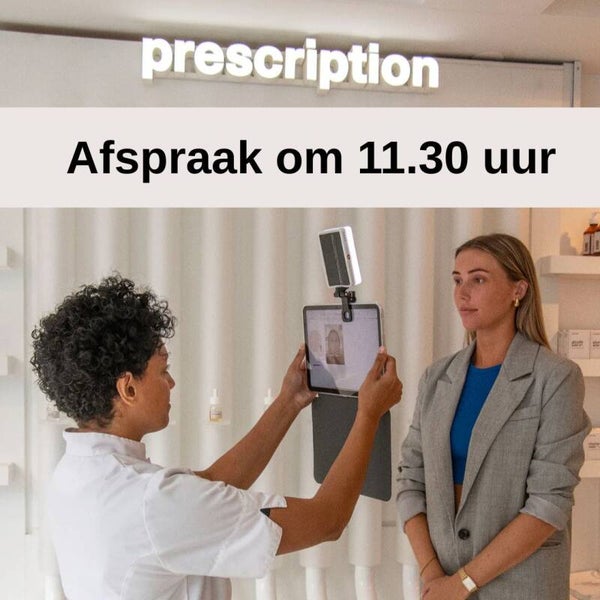 Afspraak "behandeling en skin scan PRO Prescription"