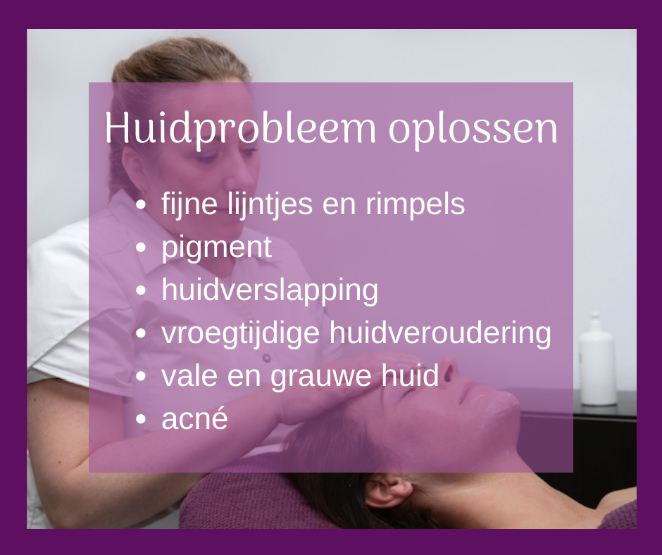 Huidverjonging door middel van behandelingen bij fijne lijntjes, rimpels, huidverslapping, vroegtijdige huidveroudering, val, grauwe en slecht doorbloedde huid.