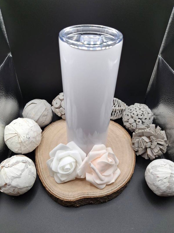 Tumbler weiß glänzend