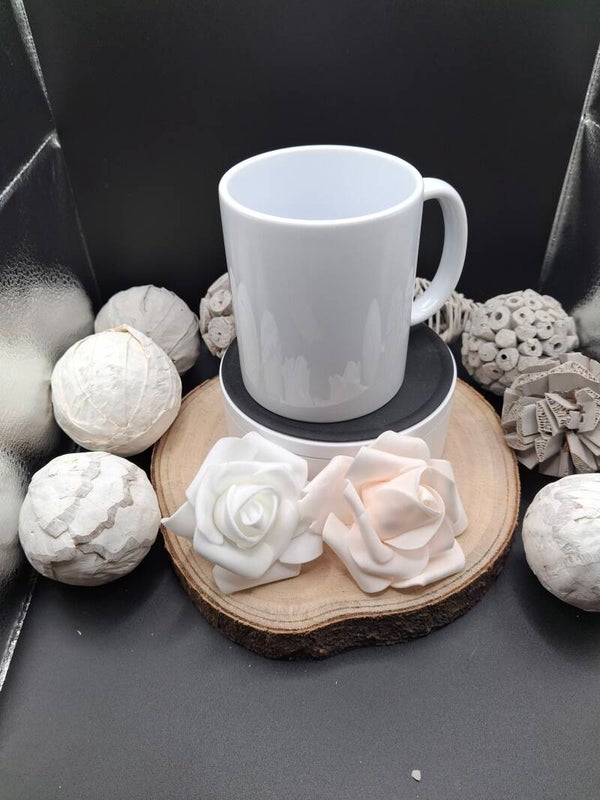 Tasse weiß glänzend