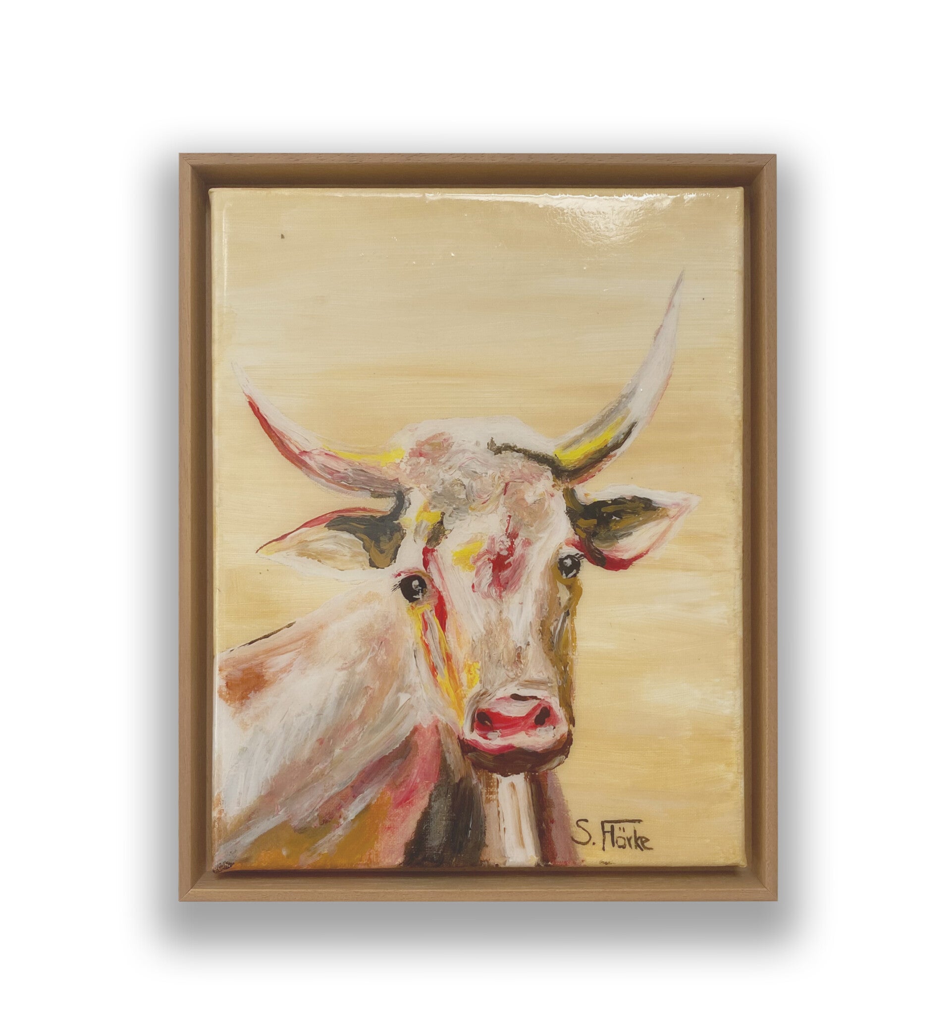 Abstrakte Kunstwerke Kuh