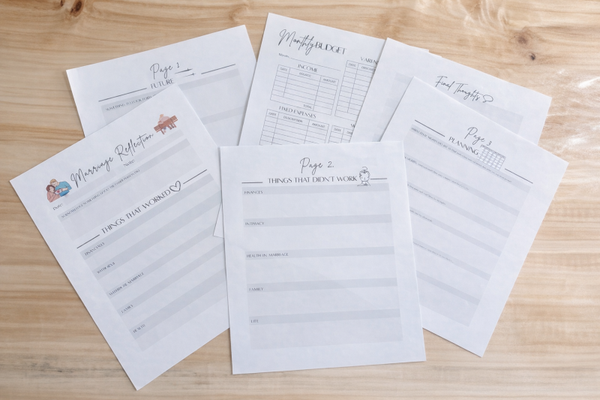 Marriage reflection bundle with budget