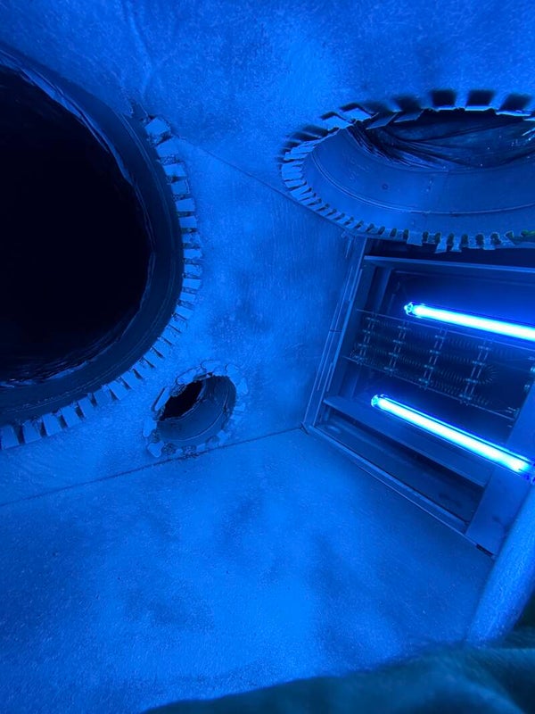 UV light plenum box