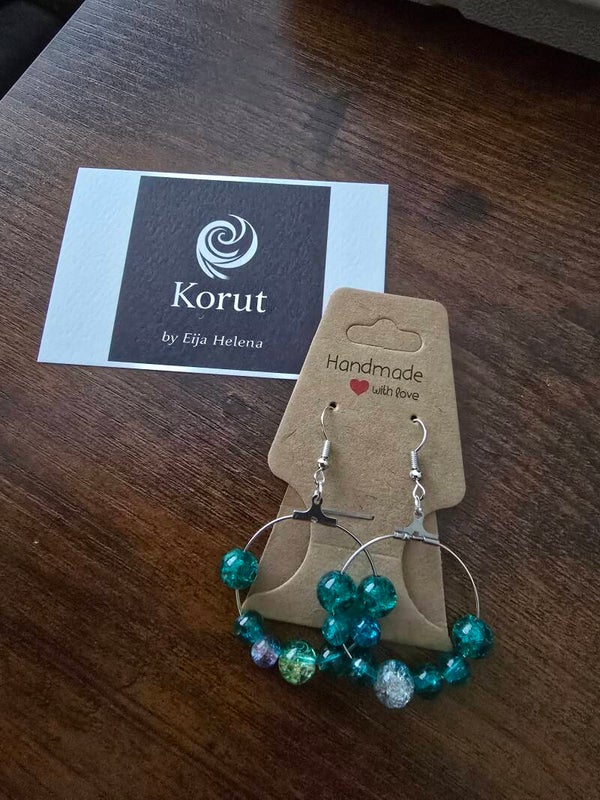 Vihreänturkoosit korvikset