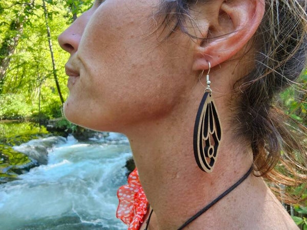 BOUCLES D'OREILLES AILES DE PAPILLON 2