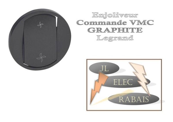 Enjoliveur " commande VMC GRAPHITE " Legrand Céliane