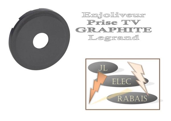Enjoliveur " prise TV GRAPHITE " Legrand Céliane