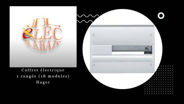 Coffret électrique 1 rangée (18 modules) Hager