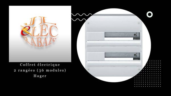 Coffret électrique 2 rangées (36 modules) Hager