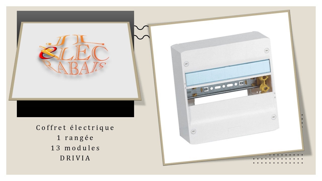 Coffret électrique Drivia 1 rangée (13 modules) Legrand