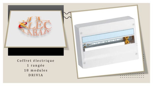 Coffret électrique Drivia 1 rangée (18 modules) Legrand