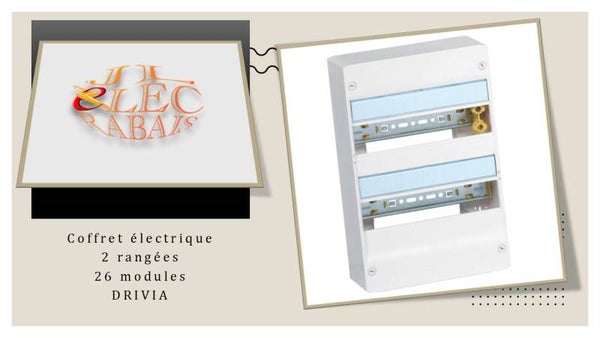 Coffret électrique Drivia 2 rangées (26 modules) Legrand