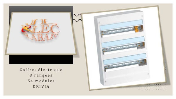 Coffret électrique Drivia 3 rangées (54 modules) Legrand