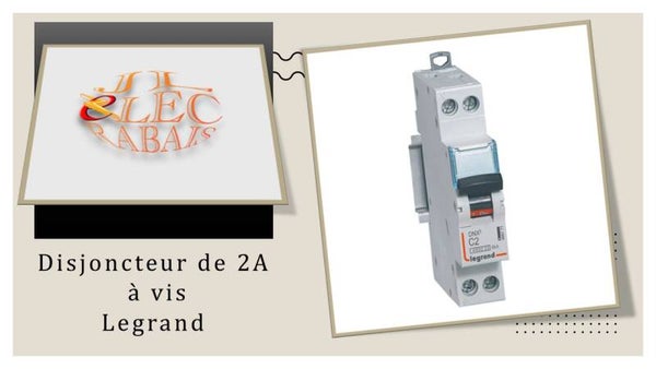 Disjoncteur de 2A à vis Legrand