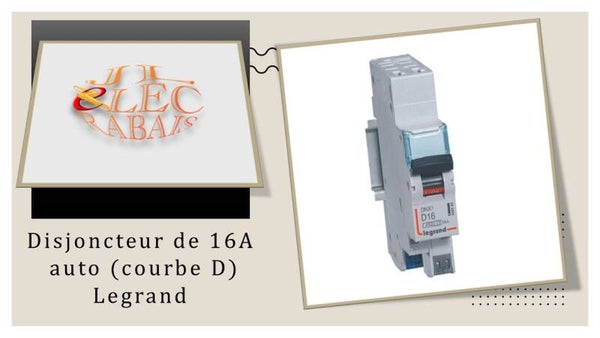 Disjoncteur de 16A auto courbe D Legrand