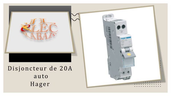 Disjoncteur de 20A auto Hager