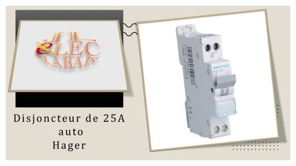 Disjoncteur de 25A auto Hager