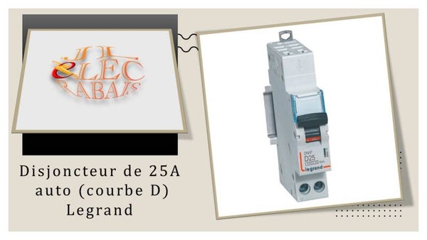 Disjoncteur de 25A auto courbe D Legrand