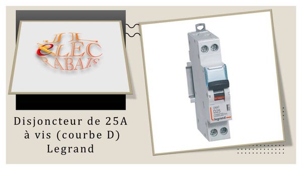 Disjoncteur de 25A à vis courbe D Legrand