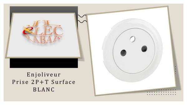 Enjoliveur " prise 2P+T Surface BLANC " Legrand Céliane