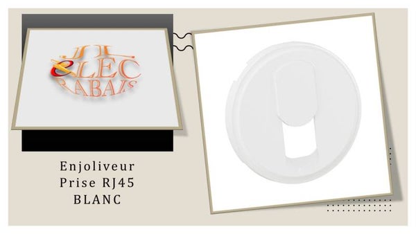 Enjoliveur " prise RJ45 BLANC " Legrand Céliane