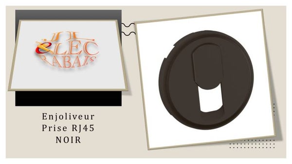 Enjoliveur " prise RJ45 NOIR " Legrand Céliane
