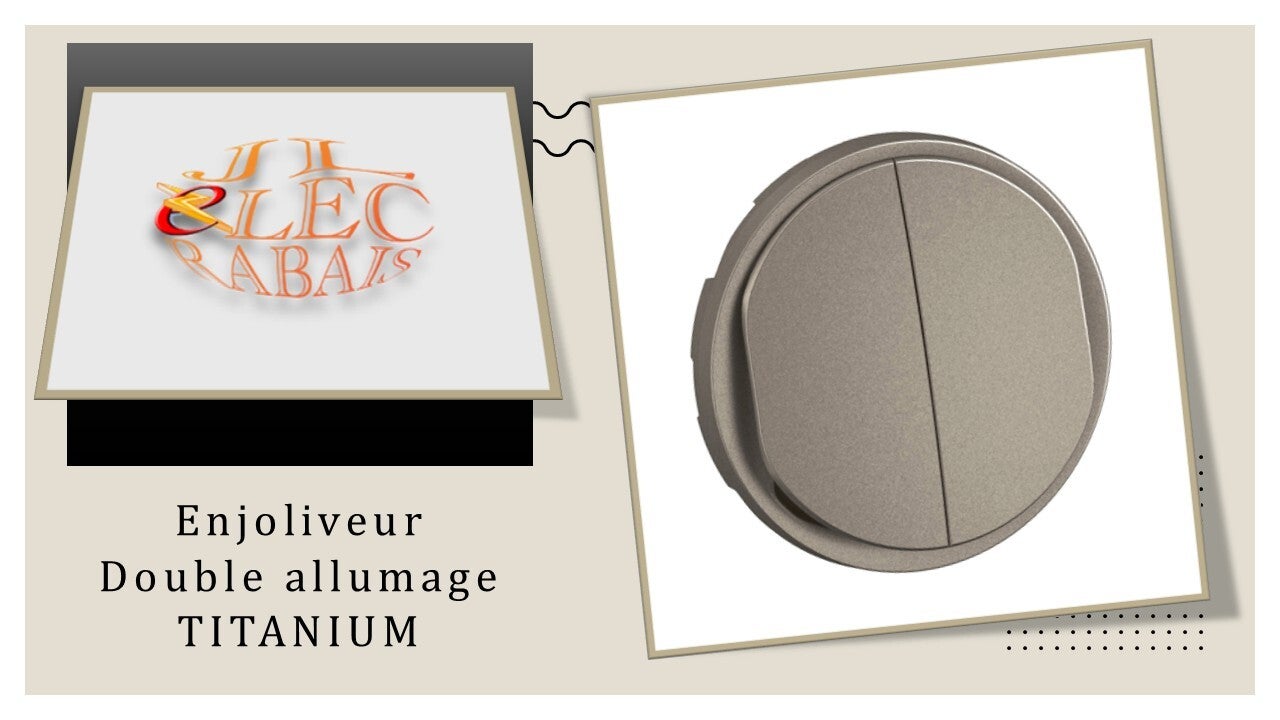 Enjoliveur " double allumage TITANIUM " Legrand Céliane *