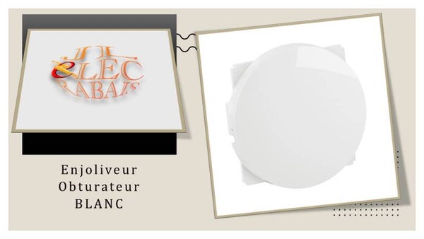 Enjoliveur " obturateur BLANC " Legrand Céliane